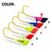 Lure Sky Colorful Worm Soft Fish Bait Tumbler Lead Head Hook_desvips.com