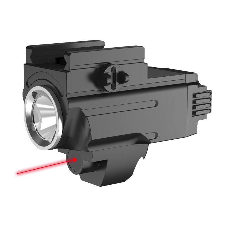 Outdoor Tactical With Sight, High Brightness Red Laser Rail Light, Under-Mounted Flashlight_desvips.com