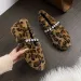 Fashion Leopard Fur Ballet Apartment Water Dia Buckle With Mary Jane Shoes Womens Winter Warm Plush Shallow Load 241122_desvips.com