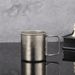 Outdoor Sports Bott, Space Flask, Simp Pure Titanium Vacuum Water Bott With Hand, Portab Insulated Cup_desvips.com