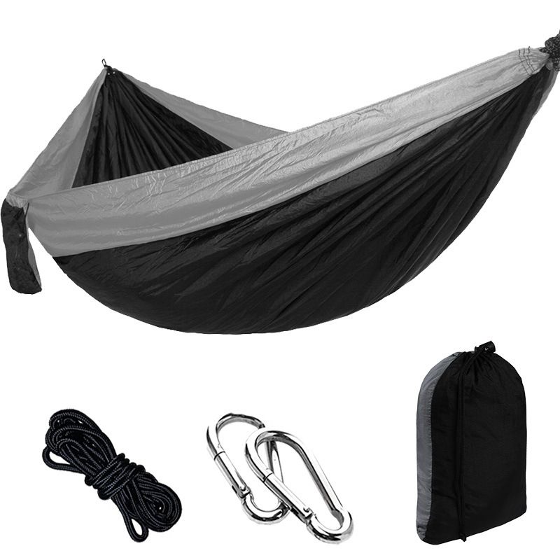 Outdoor Nylon Parachute Cloth Hammock Single Double Camping Riding Indoor Leisure Swing Hanging Chair_desvips.com