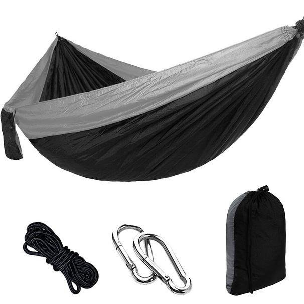 Outdoor Nylon Parachute Cloth Hammock Single Double Camping Riding Indoor Leisure Swing Hanging Chair_desvips.com