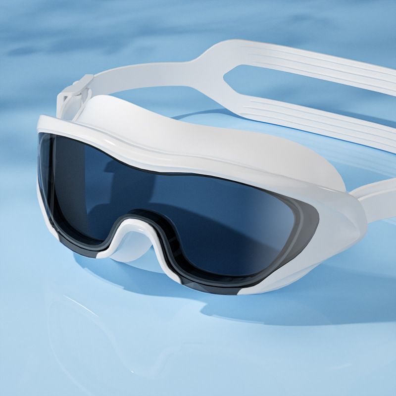 Goggles HD Anti-Fog Waterproof Swimming Glasses For Women And Men Large Frame Adult Swim Cap Equipment_desvips.com