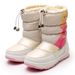 1010 Export To Russia Winter Children's Mid-Calf Snow Boots For Girls Thick Wool Large Big Kids Waterproof Princess_desvips.com