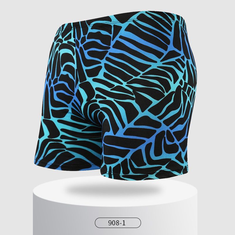 【Must Buy】Men's Swim Plus Size Loose Anti-Embarrassment Adult Hot Spring Pants Boxer Swimming Trunks_desvips.com