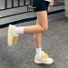 withoutbox Free Shipping Jifffly Skateboard 2025 New Summer White Shoes For Girls Students With Thick Sole And Versatile_desvips.com