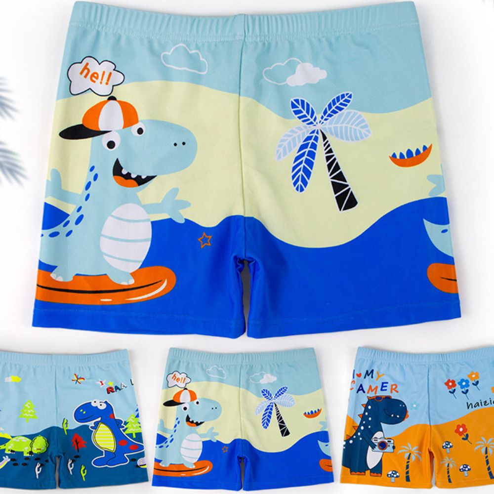 Children's Swim Boxer Cartoon Small Medium Large Kids Plus Size Quick-Dry Comfortable Breathable Swimming Trunks Student_desvips.com