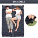 Outdoor Inflatable Mattress With Pillow Ultralight Thicken Sleeping Pad Splicing Built-in Pump Air Cushion Travel_desvips.com