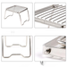 Outdoor Stainless Steel Burner Stand, Portable Folding Barbecue Rack New Model_desvips.com