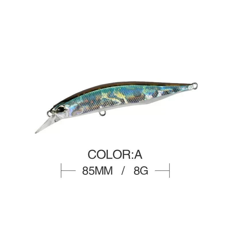 1 Pcs 85mm 8g Minnow Lures Fishing 9 Colors Suspending Wobbler Swimbait 3D Eyes Treble Hooks Artificial Bait Tackle Accessories_desvips.com