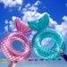 Beauty Fishtail Swimming Ring Adult Life Buoy Floating Water Chair Inflatable Floating Bed Swimming Ring_desvips.com