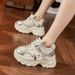 Thick Soled Dad For Women In The Spring Of 2024, Short And Height Increasing Women's, Versatile Sponge Cake Casual_desvips.com