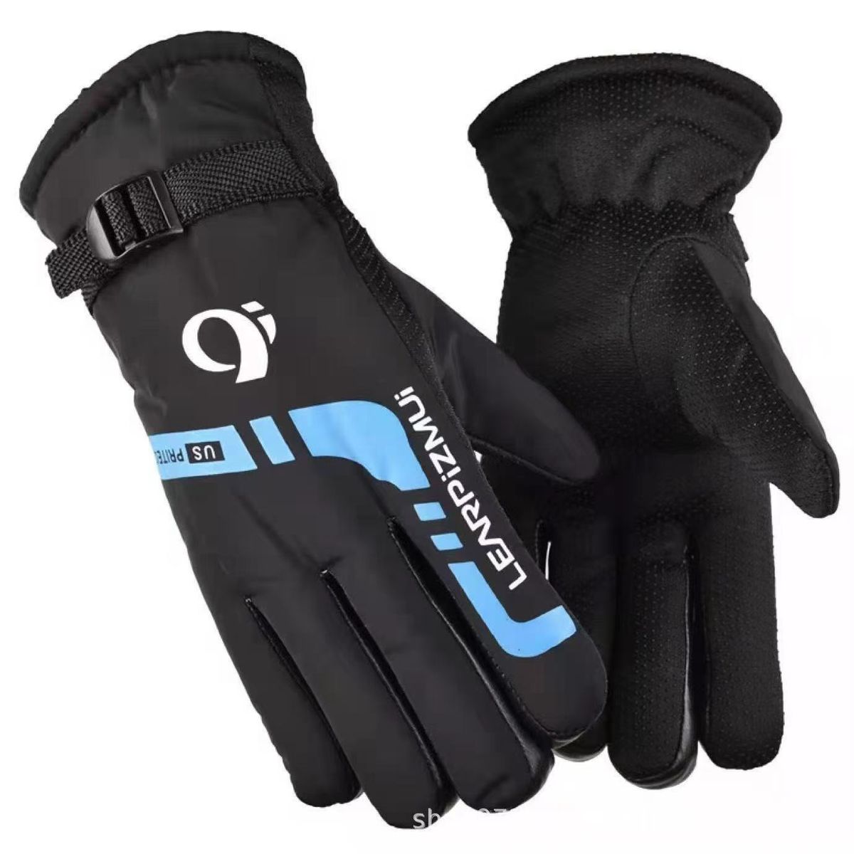 Winter Warm Gloves for Men - Fleece-Lined, Thickened, Skiing, Cycling, Windproof, Cotton-Padded Motorcycle Gloves_desvips.com