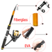 Cross-Border Sea Lure Full Combination Hard Soft Bait Reel Retractable Fishing Rod Beginner Set Complete_desvips.com
