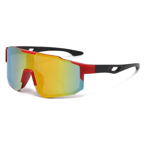 Large Frame Sports Sunglasses for Children Outdoor Cycling Windshield Glasses Integrated Design New Cross Border 9337_desvips.com