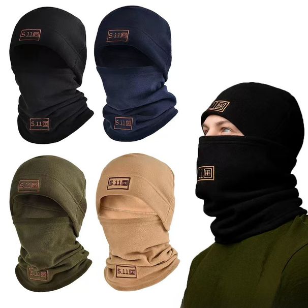 Head Cover Fleece Set Tactical Warm Neck Warmer Men Women Autumn And Winter Thickened Outdoor Sports Cycling Cold-proof_desvips.com