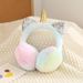 Unicorn Children's Warm Winter Cold-Proof Rabbit Earmuffs Wearable Retractable Ear Muffs In Stock Wholesale_desvips.com