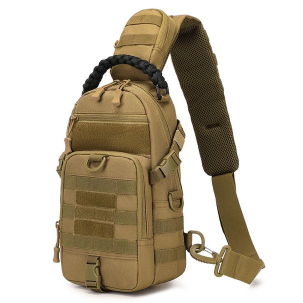 Urban Tactical Sling Bag – Lightweight Nylon Chest Pack For Hiking & EDC | Breathable Adjustable Shoulder Strap_desvips.com