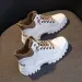 High Top Thick Sole Leather Board For Comfort Breathability Plush Insulation Fashion Versatile Casual Sports Shoes_desvips.com