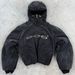 2025 Face Covering Zipper Hoodie Cool Internet Celebrity Hooded Cardigan DVN English New Style Top Jacket_desvips.com
