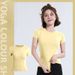 Women's Summer Thin Sports Tights, Quick-dry Short-sleeve T-shirt For Gym, Running, And Yoga, Comfortable_desvips.com