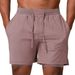 KOOSSOASIS Men's Skin-Friendly Breathable Quick-Drying Sports Casual Double Layer Shorts, American Fitness Basketball Four-Point Shorts 1189_desvips.com
