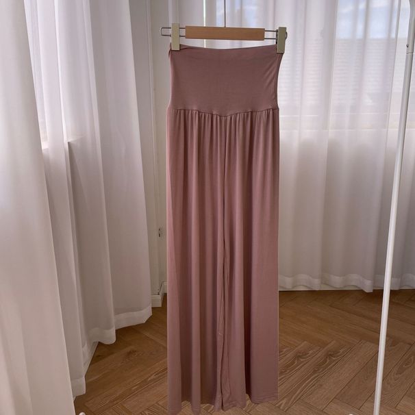 RenMou Evening Same Style Ammonia Silk High Waist Wide Leg Slim Slimming Casual Yoga Women's Spring And Autumn Loose Exclusive Supply_desvips.com