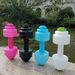 830ML water filled dumbbell kettle Women's Fitness Exercise kettle Yoga outdoor portable barbell cup_desvips.com