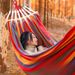 Anti-Rollover Outdoor Single Double Thickened Canvas Dormitory Swing Adult Hammock_desvips.com