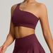 2025 Cross-border One-shoulder Shockproof Elastic Breathable Yoga Vest Outdoor Running Sports Bra For Women_desvips.com