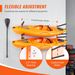 VEVOR Rack, 4-Capacity Wall Mounted Holders Canoe Paddle Board, Storage Hooks With Adjustable Padded Arms, 400 LBS Load_desvips.com