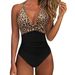 New Style Large Bust Swimsuit Swimwear Women Deep V Backless Slim Tie Halter Sexy Bikini_desvips.com