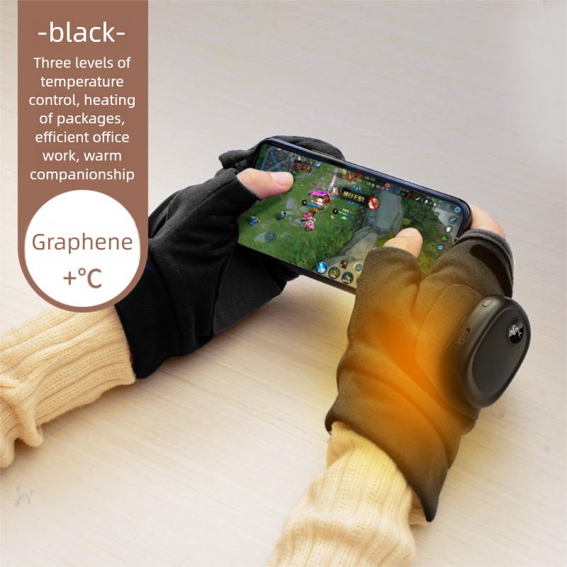 Graphene Heating Portable Winter Men And Women Riding Gloves Motorcycle Warm Handheld Hand Warmer Baby_desvips.com