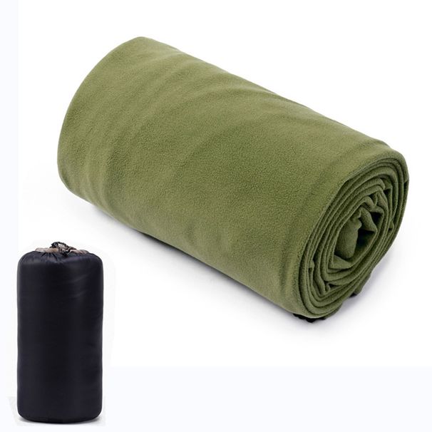 Portable Sleeping Bag Liner Microfiber Fleece Travel Sheet Sleep Sack Zippered Camping Blanket For Outdoor Camping Tent_desvips.com