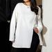 Cross-border European American Plus-size Women's Clothing 2026 Autumn And Winter Side-slit T-shirt, Stylish Base Shirt,_desvips.com