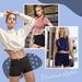 High Quality Cross-Bordr Summr Safty High Waist Lggings Sports Shorts Tummy Control Yoga Pants Womn's Clothing In Stock_desvips.com