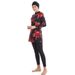 Muslim Swimwear Print Ladies Conservative Swimwear Women Beach Swimwear_desvips.com