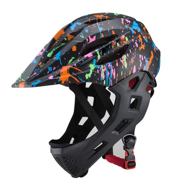 Adjustable Breathable Kids Bike Helmets Toddler Lightweight Full Face Bicycle Helmet With LED Light 16 Openings For 46-5_desvips.com
