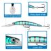 Lure Bait Long Tongue Minnow Diving 15.3cm16g Simulation Ring Bead Bait Freshwater Sea Fishing Perch Bait_desvips.com