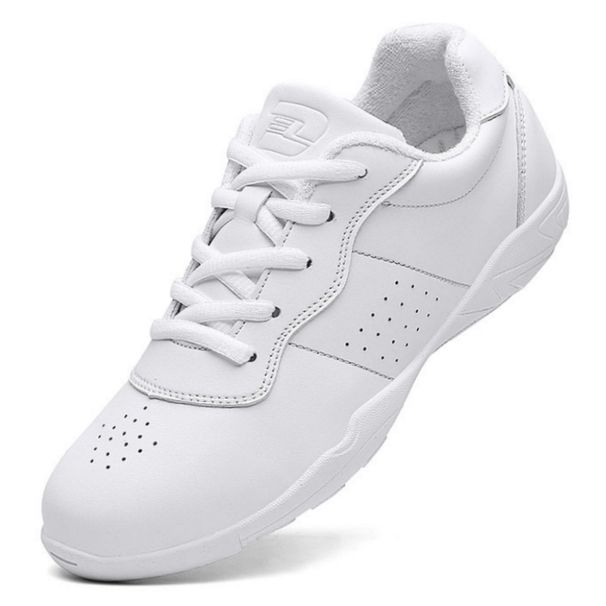 White Cheerleader For Women Girls Durable Cheerleading Dance Sneakers Fitness Sports Shoes 9211_desvips.com