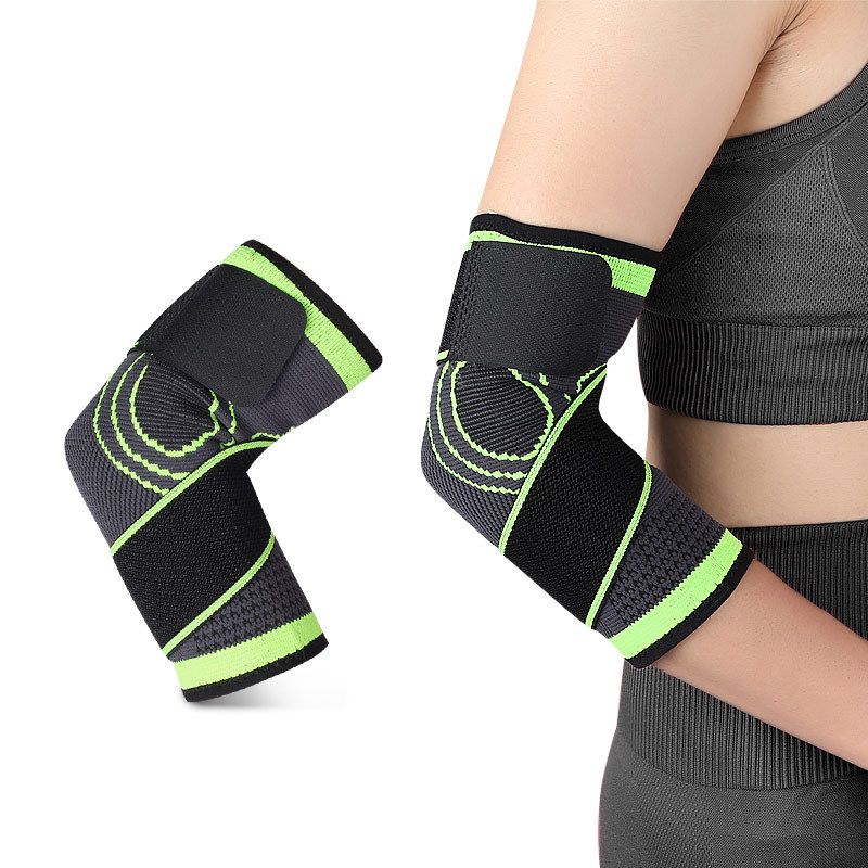 in stock Breathable Nylon Knitted Elastic Pressurized Elbow Protector Elastic Pressurized Sports Elbow Protector Skin Breathable and Moisture-Draining_desvips.com