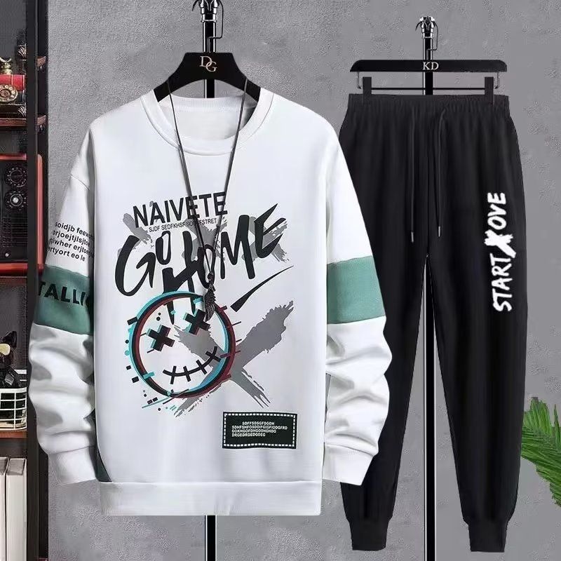 men's heavyweight casual sportswear set – cardigan, sweatshirt & sweatpants, plus size autumn/winter comfort, trendy streetwear look_desvips.com