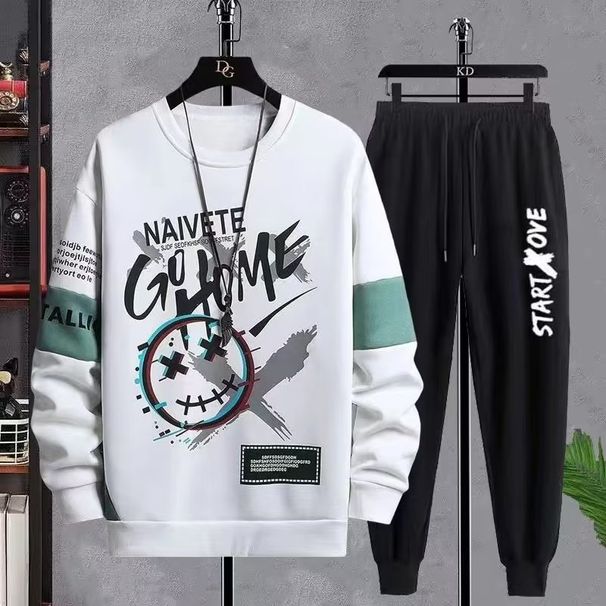 men's heavyweight casual sportswear set – cardigan, sweatshirt & sweatpants, plus size autumn/winter comfort, trendy streetwear look_desvips.com