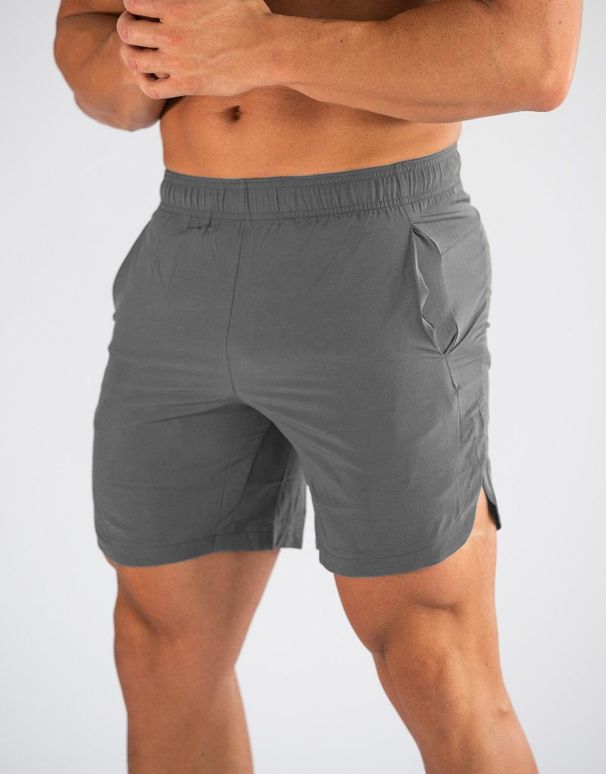 Men's Performance 5-Inch Workout Shorts - Gym & Running Hybrid With Quick-Dry Fabric (No-Logo Minimalist Design 4-Way Stretch Side Pockets)_desvips.com