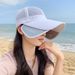 Unisex Extra-Wide Brim Baseball Cap - UPF50+ Certified Full Mesh Sun Hat With Adjustable Drawstring For Outdoor & Daily Use_desvips.com