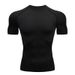 Summer New Men's Short Sleeve T-Shirt Fitness Sweat High Elasticity Comfortable Quick-Dry Tight Shirt_desvips.com