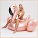 Inflatable Flamingo Pool Float - Giant 190cm Rose Gold Lounger For Adults, Premium Thickened Design_desvips.com