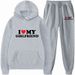 Sweatshirt I LOVE MY GIRLFRIEND Casual Loose Suit_desvips.com