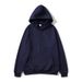 Unisex Zipper Cardigan Hooded Sweatshirt Solid Color Sportswear Autumn Winter Fleece Loose Top_desvips.com