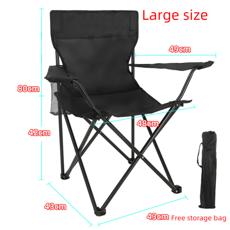 Portable Outdoor Fishing With Armrests Backrest, Leisure Folding For Art Sketching And Painting, Beach Chair_desvips.com